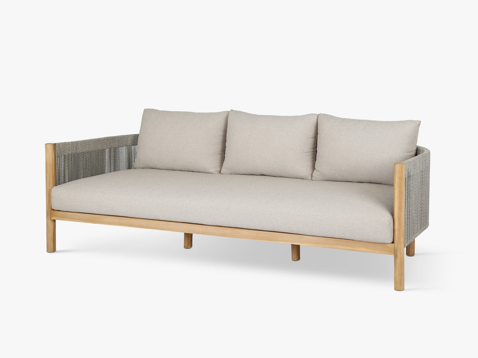 Outdoor Sofa Majorelle 3-Sitzer, 200x78x67 in präsentiert im Onlineshop von KAQTU Design AG. Lounge Sofa ist von Micadoni