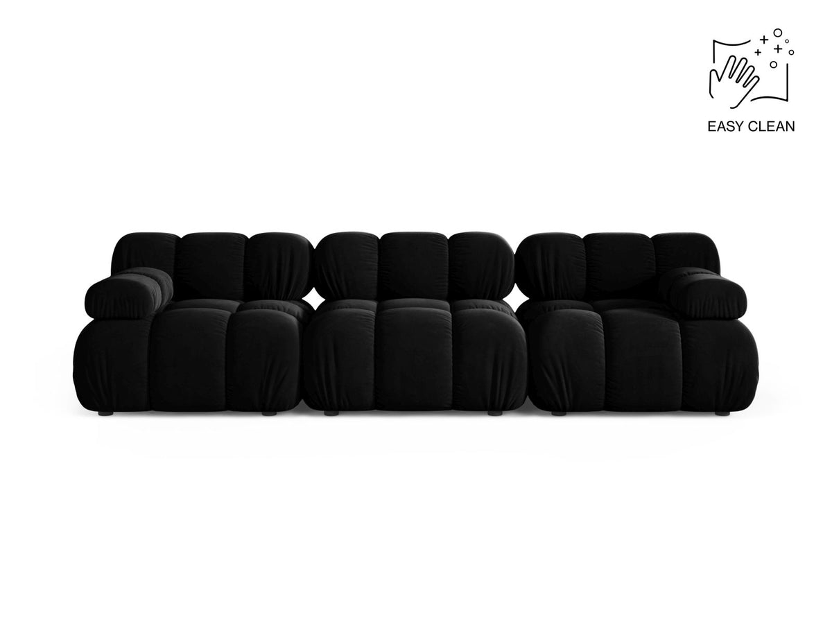 3-Sitzer Modular Sofa Bellis in Black-Venus präsentiert im Onlineshop von KAQTU Design AG. 3er Sofa ist von Micadoni