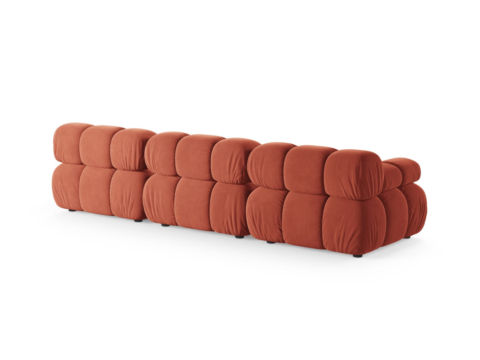Elegantes 3-Sitzer Sofa Bellis in Coral-Venus, ideal für moderne Wohnkonzepte und stilvolle Einrichtung, erhältlich bei Micadoni.