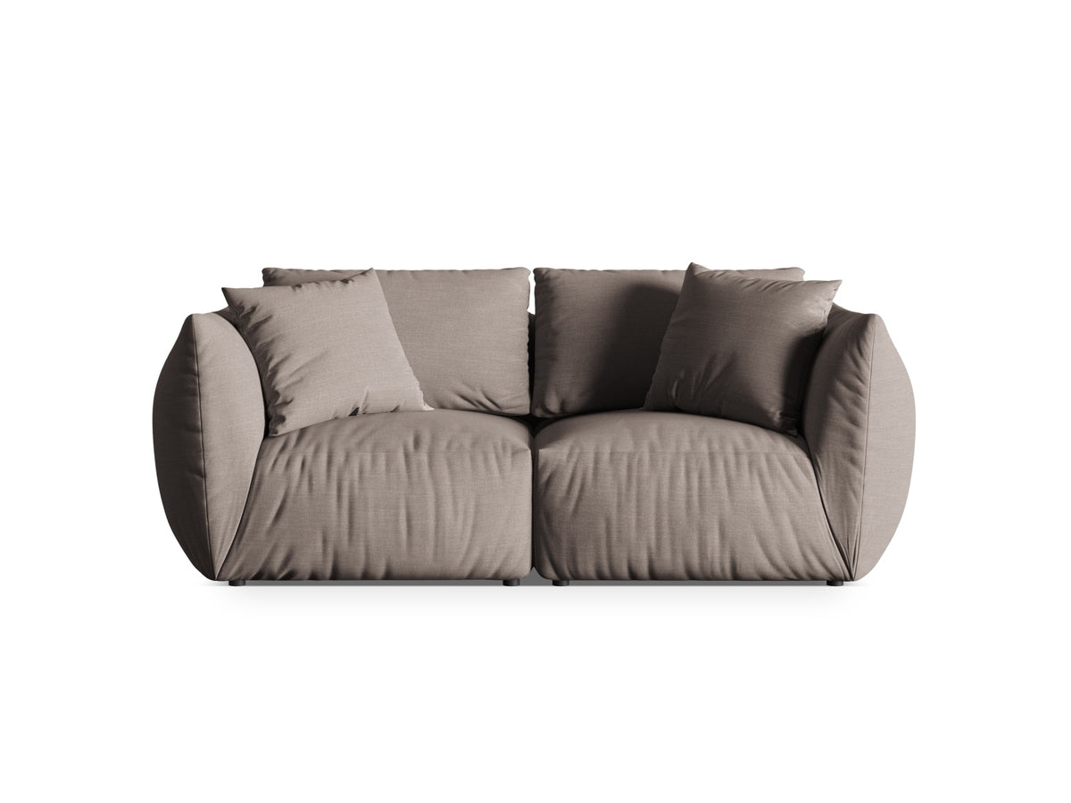Chris Modular Sofa 3 Sitzer in Warm grey-LINS präsentiert im Onlineshop von KAQTU Design AG. 3er Sofa ist von Micadoni