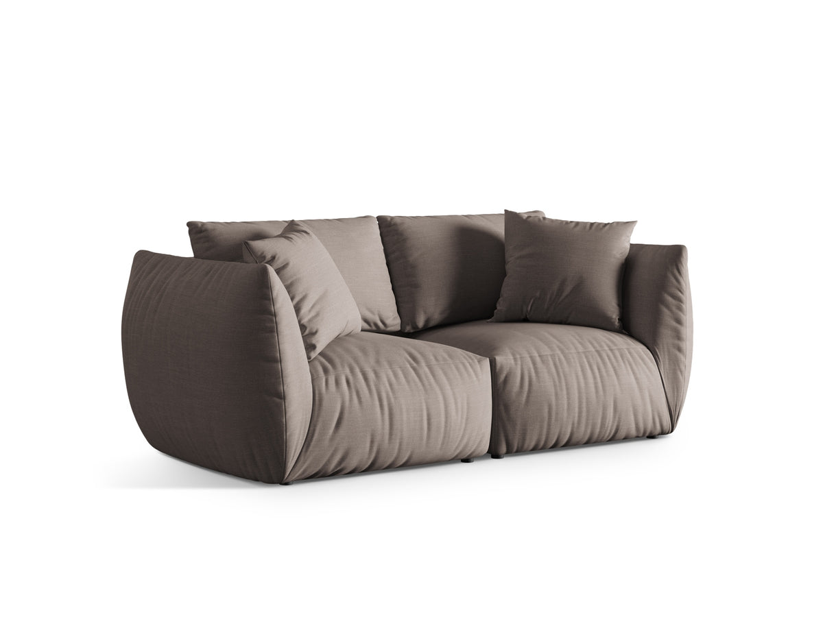 Chris Modular Sofa 3 Sitzer in Warm grey-LINS präsentiert im Onlineshop von KAQTU Design AG. 3er Sofa ist von Micadoni
