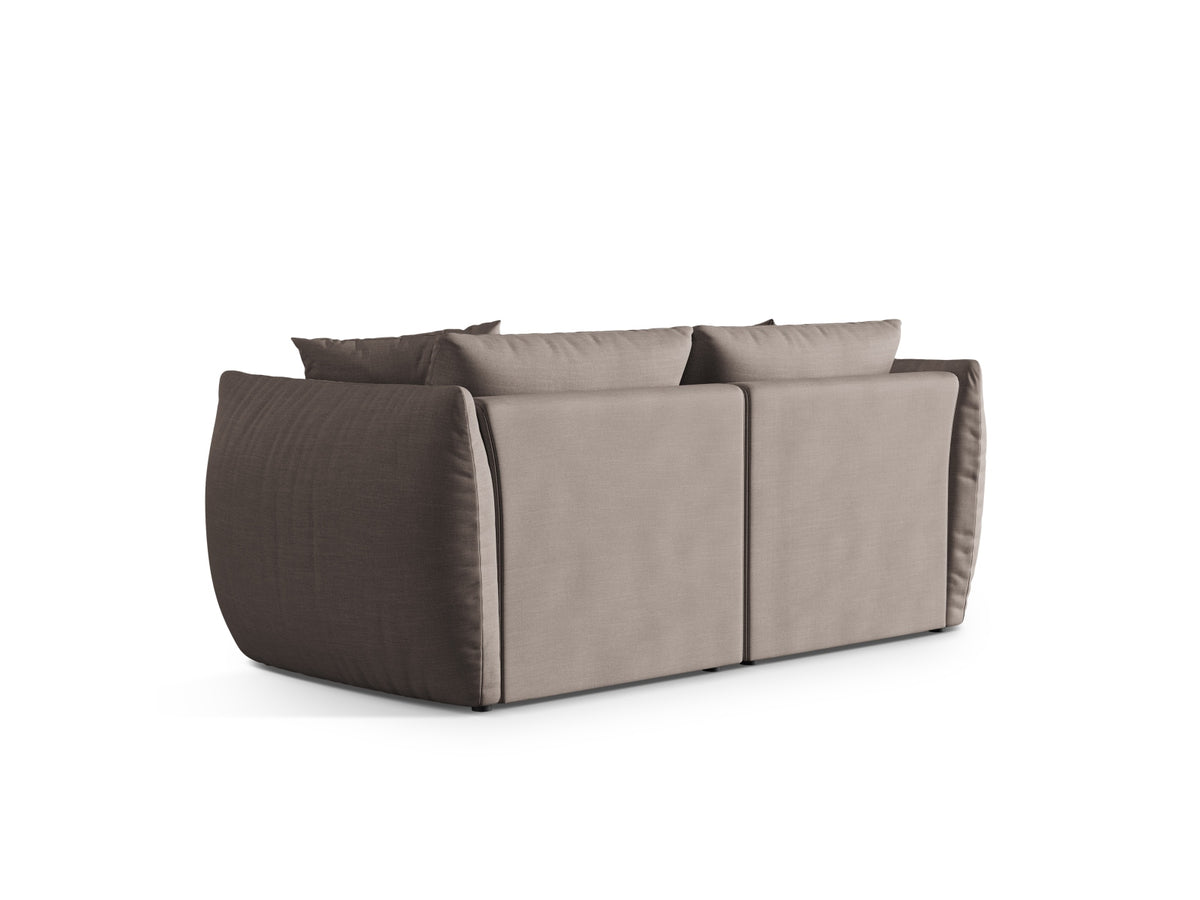 Chris Modular Sofa 3 Sitzer in Warm grey-LINS präsentiert im Onlineshop von KAQTU Design AG. 3er Sofa ist von Micadoni