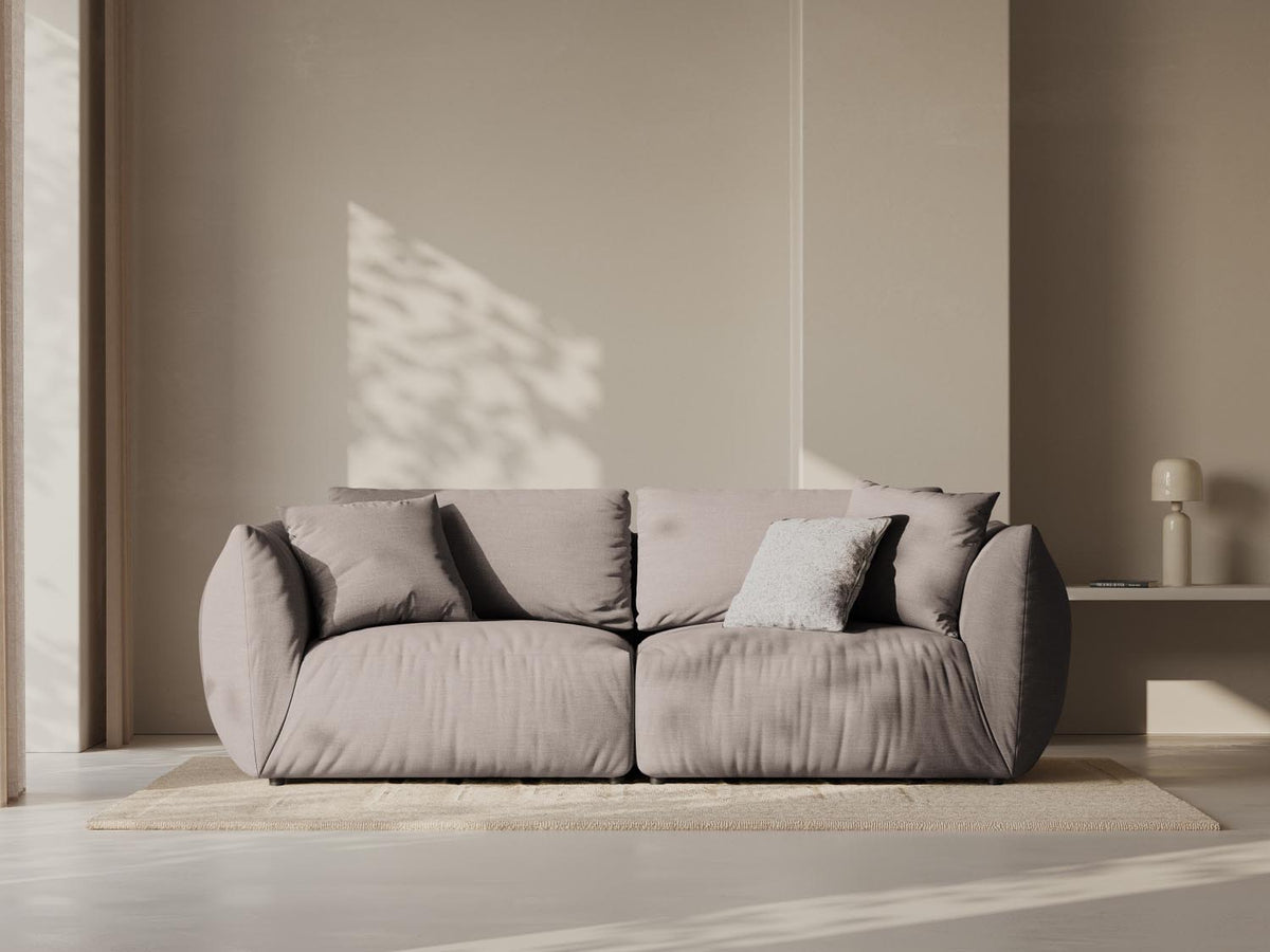 Chris Modular Sofa 3 Sitzer in Warm grey-LINS präsentiert im Onlineshop von KAQTU Design AG. 3er Sofa ist von Micadoni