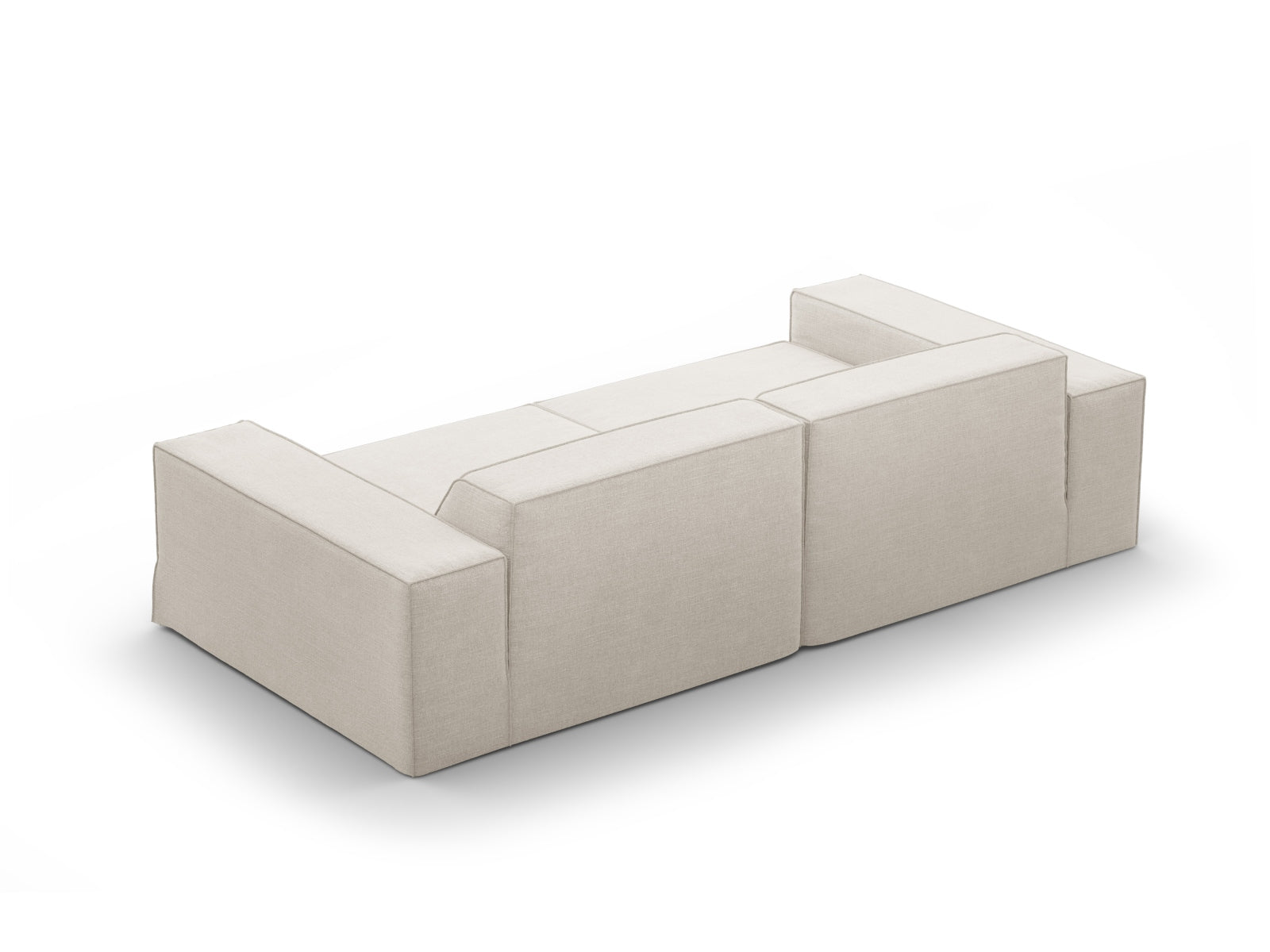 Jodie Modular Sofa 3 Sitzer mit abnehmbaren Bezug in Natural-LINS präsentiert im Onlineshop von KAQTU Design AG. 3er Sofa ist von Micadoni