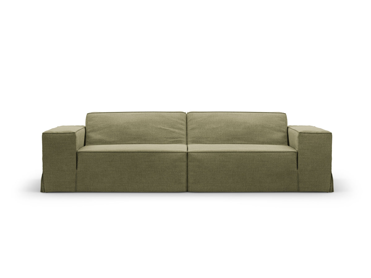 Jodie Modular Sofa 3 Sitzer mit abnehmbaren Bezug in Light Green-LINS präsentiert im Onlineshop von KAQTU Design AG. 3er Sofa ist von Micadoni