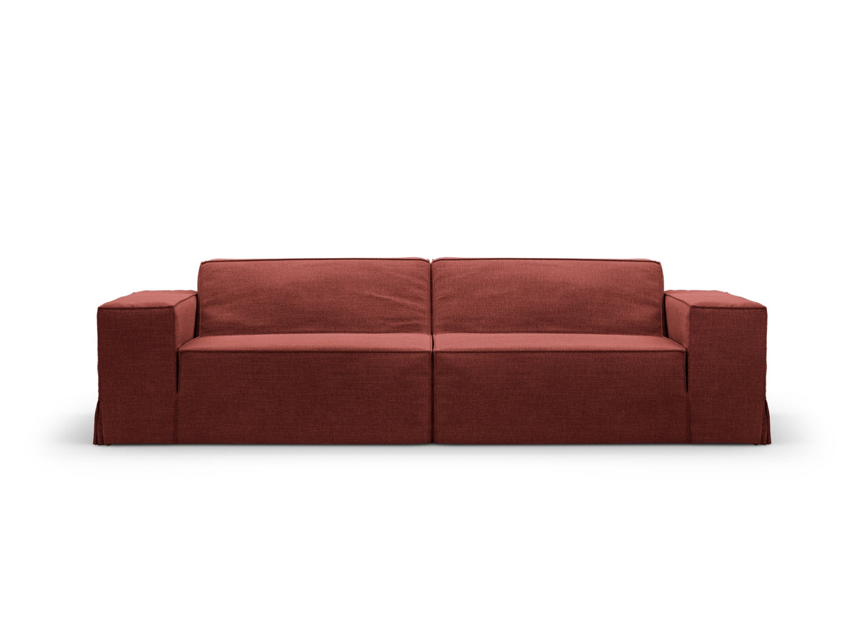 Jodie Modular Sofa 3 Sitzer mit abnehmbaren Bezug in Cherrywood-LINS präsentiert im Onlineshop von KAQTU Design AG. 3er Sofa ist von Micadoni