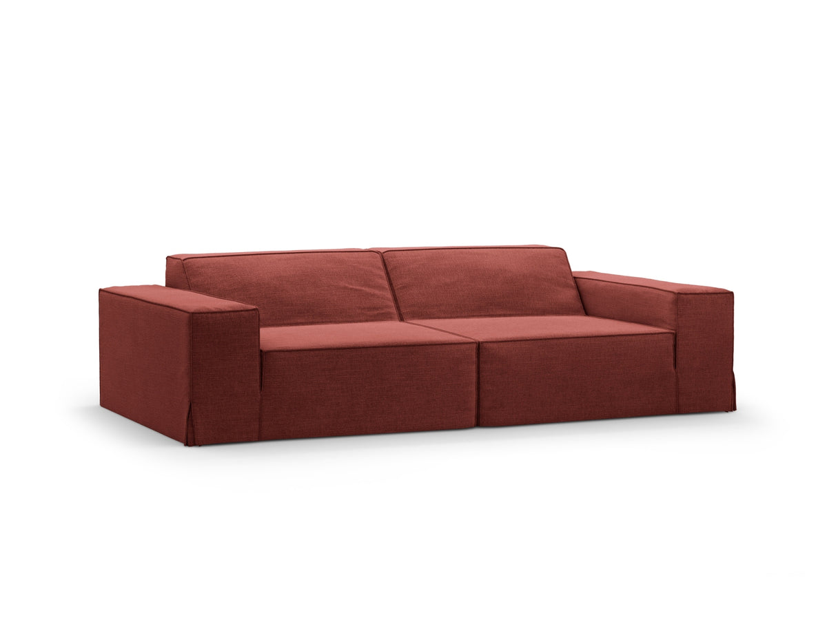 Jodie Modular Sofa 3 Sitzer mit abnehmbaren Bezug in Cherrywood-LINS präsentiert im Onlineshop von KAQTU Design AG. 3er Sofa ist von Micadoni