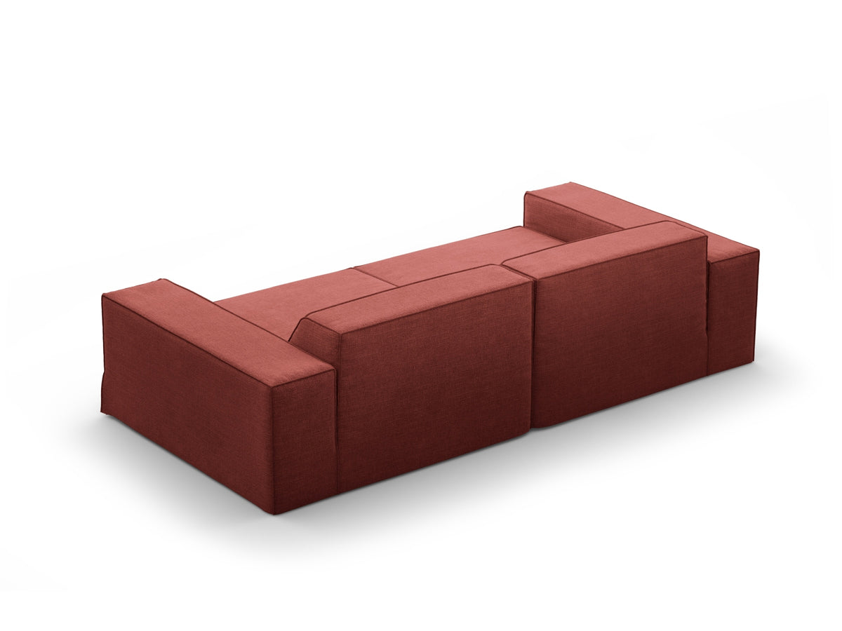 Jodie Modular Sofa 3 Sitzer mit abnehmbaren Bezug in Cherrywood-LINS präsentiert im Onlineshop von KAQTU Design AG. 3er Sofa ist von Micadoni