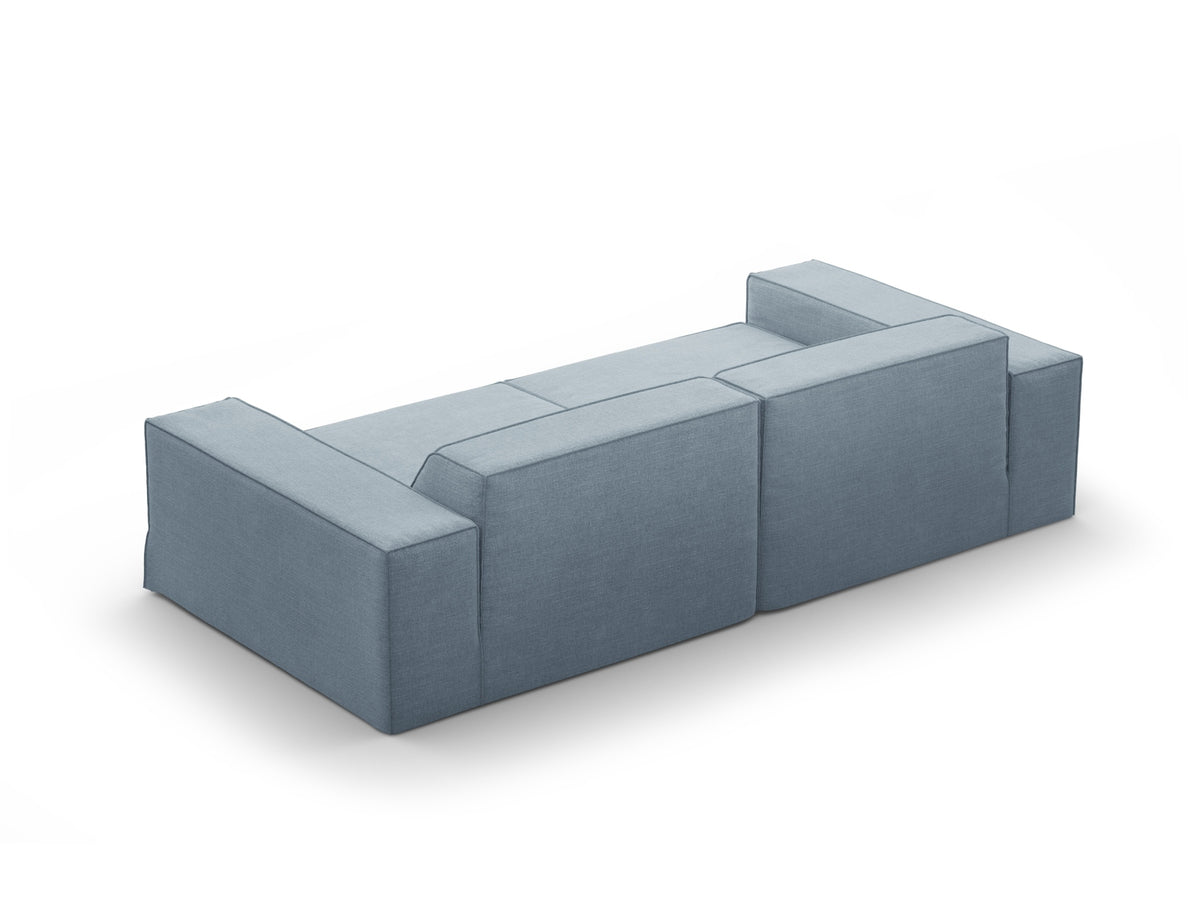Jodie Modular Sofa 3 Sitzer mit abnehmbaren Bezug in Muted Blue-LINS präsentiert im Onlineshop von KAQTU Design AG. 3er Sofa ist von Micadoni