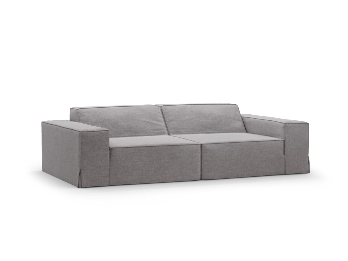 Jodie Modular Sofa 3 Sitzer mit abnehmbaren Bezug in Warm grey-LINS präsentiert im Onlineshop von KAQTU Design AG. 3er Sofa ist von Micadoni
