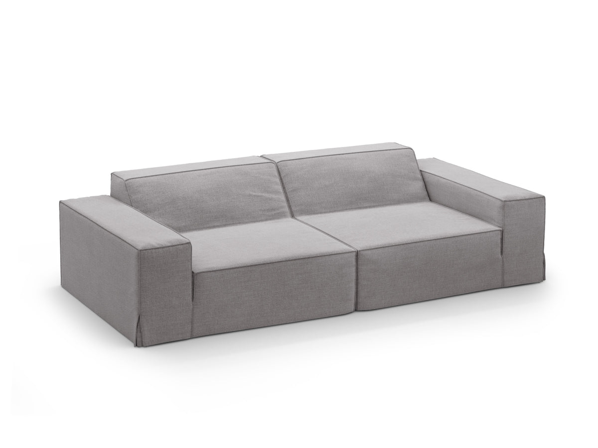 Jodie Modular Sofa 3 Sitzer mit abnehmbaren Bezug in Warm grey-LINS präsentiert im Onlineshop von KAQTU Design AG. 3er Sofa ist von Micadoni