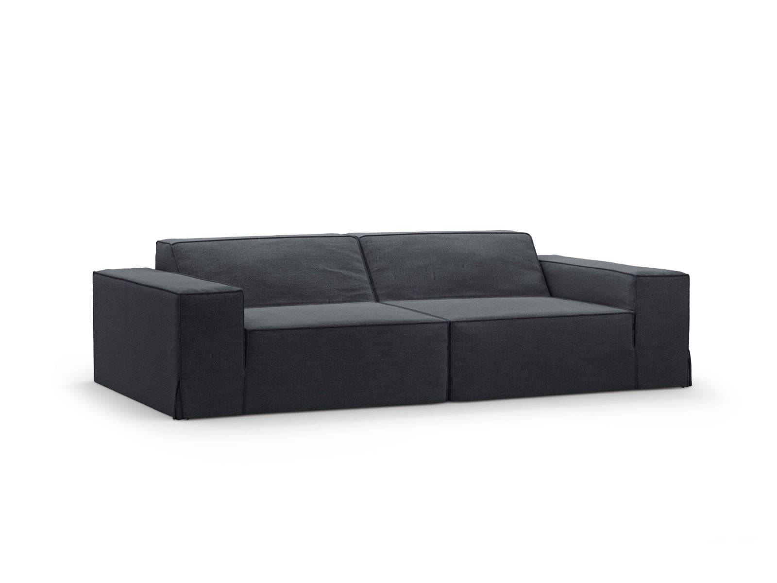 Jodie Modular Sofa 3 Sitzer mit abnehmbaren Bezug in Grey und Blue-LINS präsentiert im Onlineshop von KAQTU Design AG. 3er Sofa ist von Micadoni