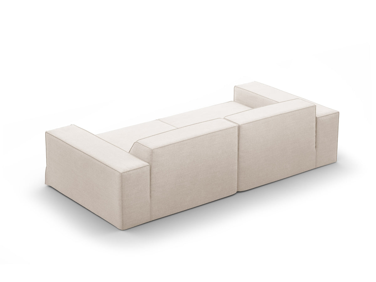 Jodie Modular Sofa 3 Sitzer mit abnehmbaren Bezug in Beige-LINS präsentiert im Onlineshop von KAQTU Design AG. 3er Sofa ist von Micadoni
