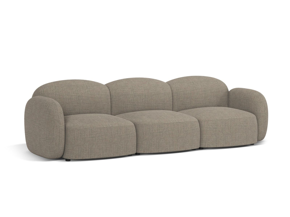 3-Sitzer Sofa Blair in Grey Brown Melange-Baltimore präsentiert im Onlineshop von KAQTU Design AG. 3er Sofa ist von Micadoni
