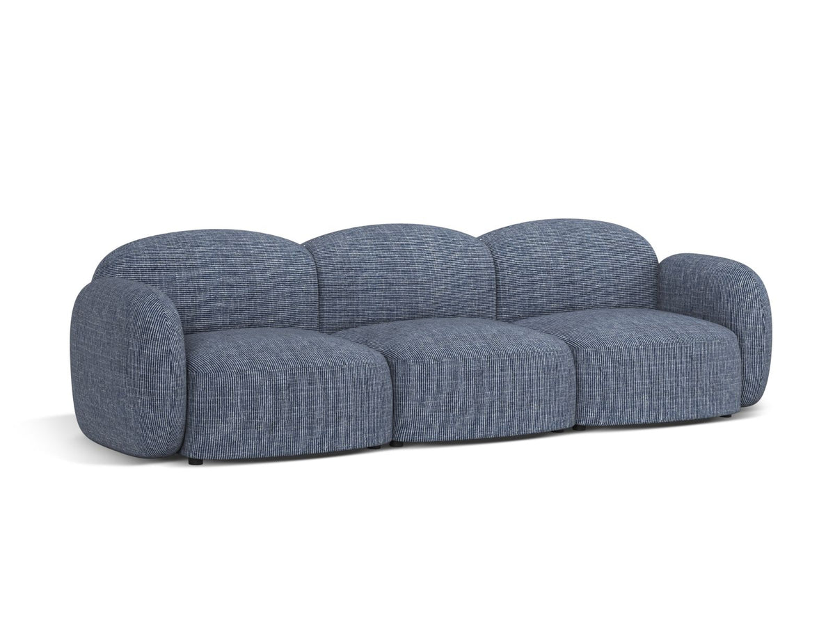 3-Sitzer Sofa Blair in Blue Melange-Baltimore präsentiert im Onlineshop von KAQTU Design AG. 3er Sofa ist von Micadoni