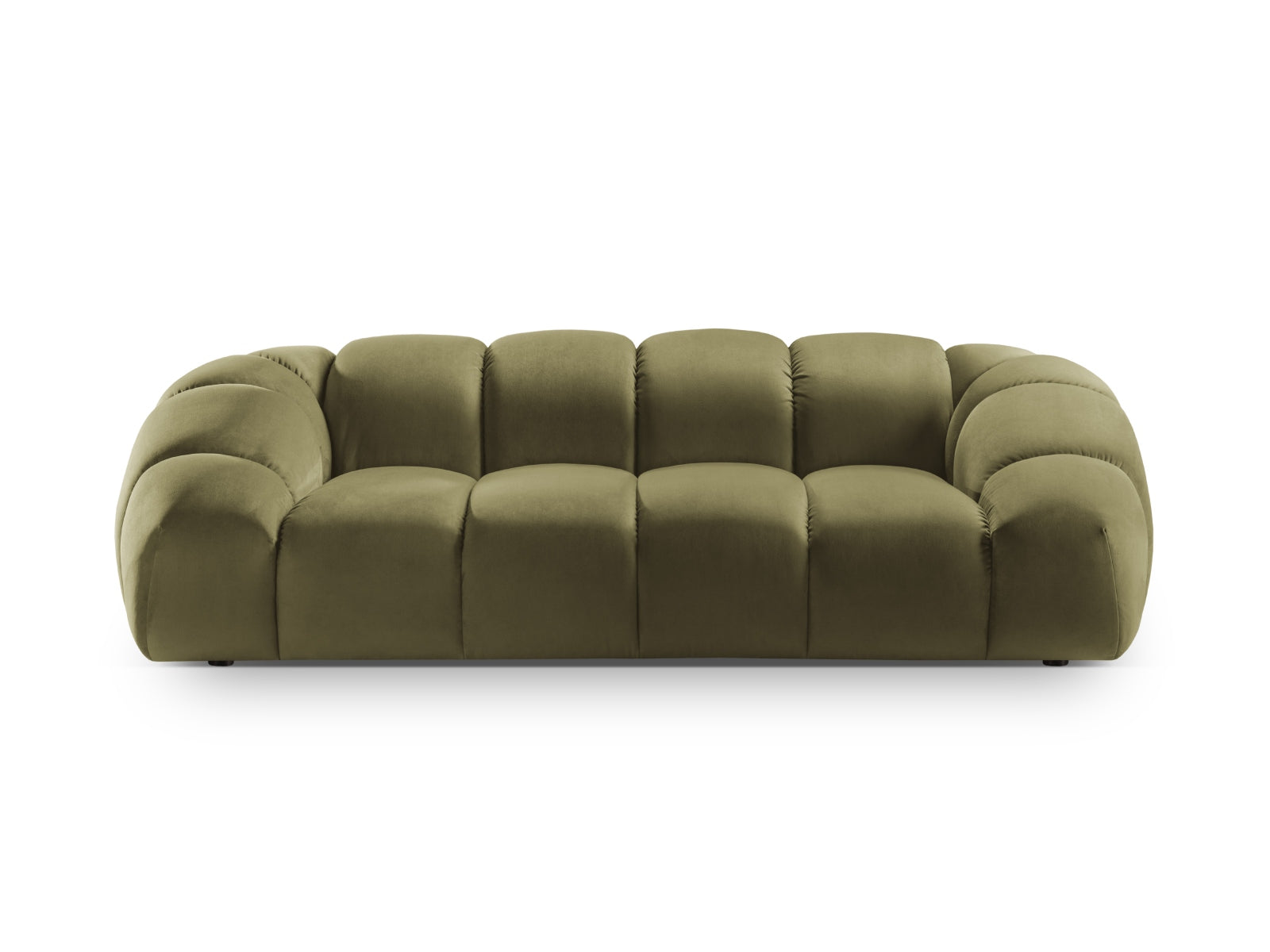 Diana Velour Sofa 3 Sitzer in Green-Salvador präsentiert im Onlineshop von KAQTU Design AG. 3er Sofa ist von Micadoni
