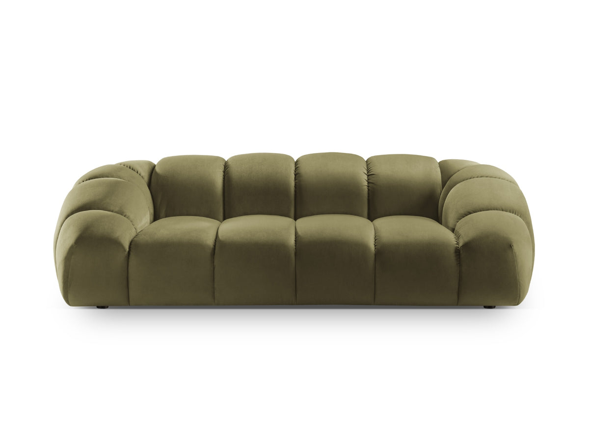 Diana Velour Sofa 3 Sitzer in Green-Salvador präsentiert im Onlineshop von KAQTU Design AG. 3er Sofa ist von Micadoni