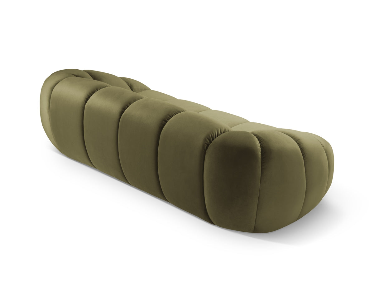 Diana Velour Sofa 3 Sitzer in Green-Salvador präsentiert im Onlineshop von KAQTU Design AG. 3er Sofa ist von Micadoni