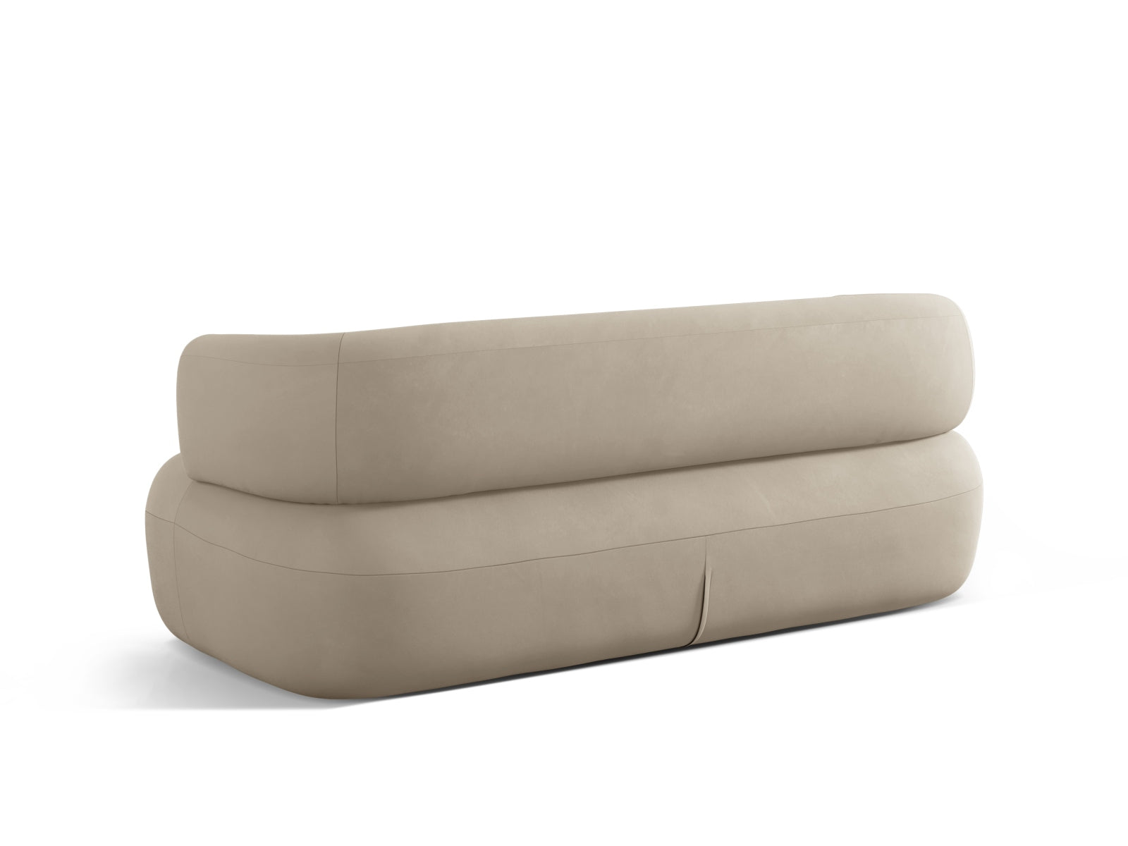 Jenny Velour Sofa 3 Sitzer in Beige-Salvador präsentiert im Onlineshop von KAQTU Design AG. 3er Sofa ist von Micadoni