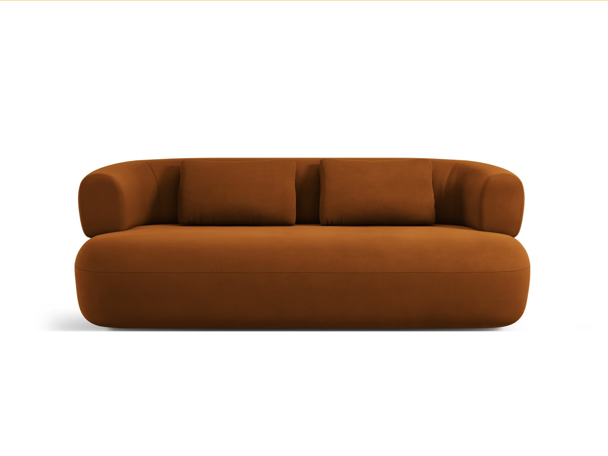 Jenny Velour Sofa 3 Sitzer in Pink-Salvador präsentiert im Onlineshop von KAQTU Design AG. 3er Sofa ist von Micadoni