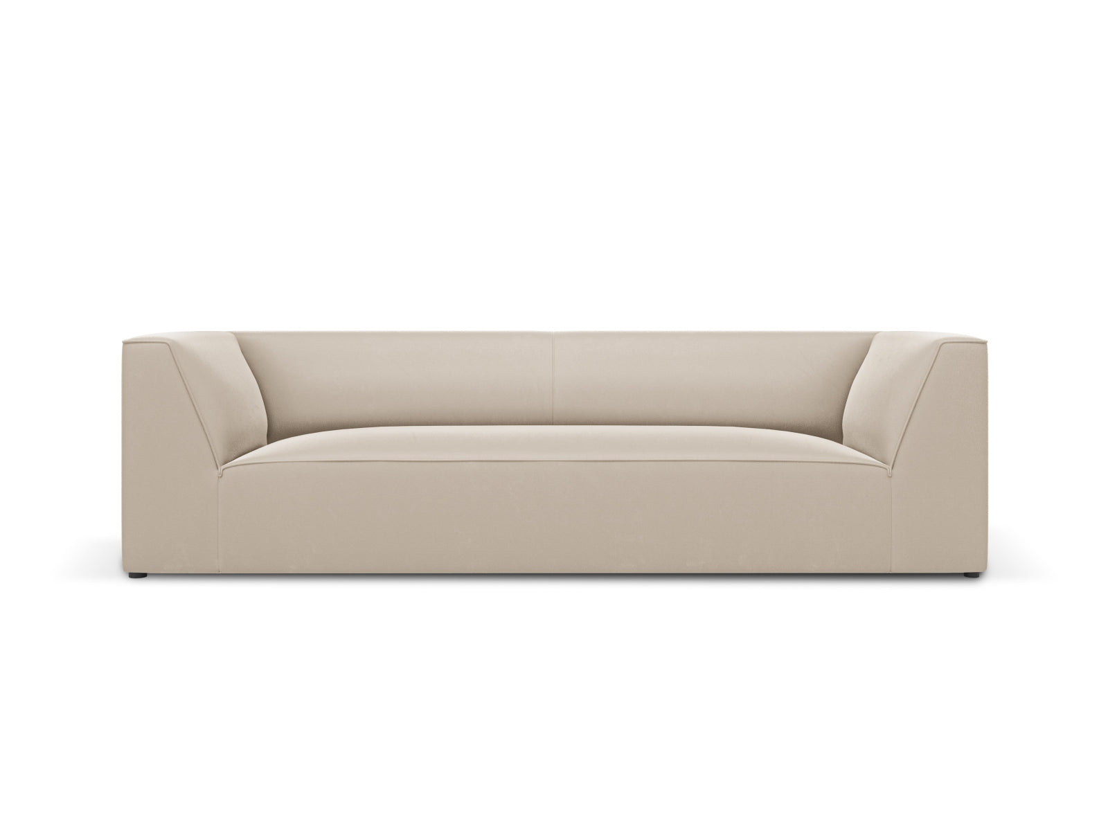 Ruby Velour Sofa 3 Sitzer in Beige-Salvador präsentiert im Onlineshop von KAQTU Design AG. 3er Sofa ist von Micadoni