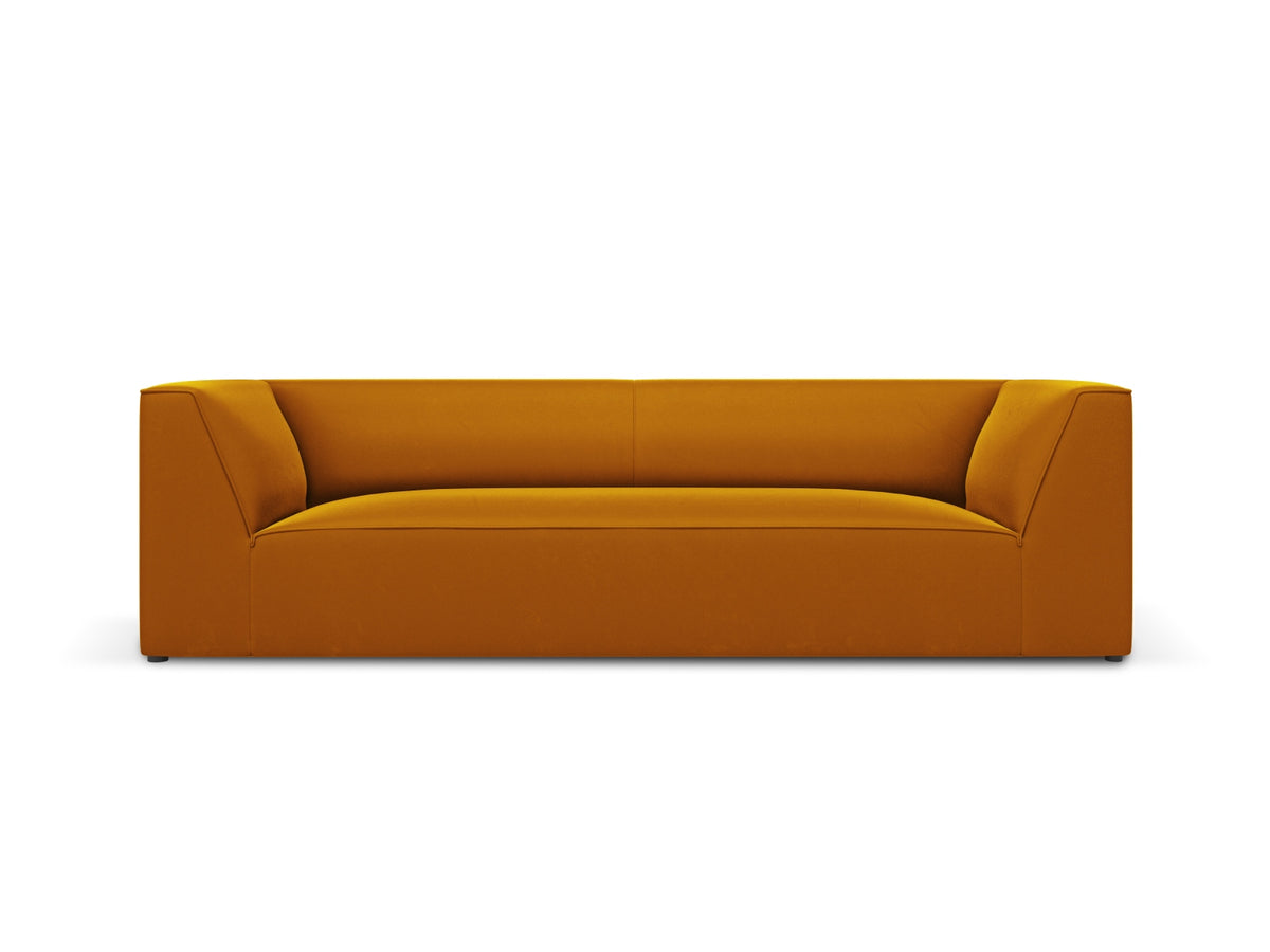 Ruby Velour Sofa 3 Sitzer in Yellow-Salvador präsentiert im Onlineshop von KAQTU Design AG. 3er Sofa ist von Micadoni