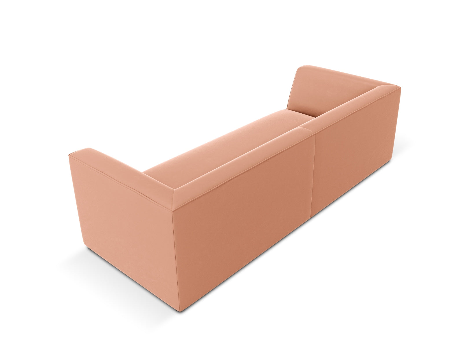 Ruby Velour Sofa 3 Sitzer in Pink-Salvador präsentiert im Onlineshop von KAQTU Design AG. 3er Sofa ist von Micadoni