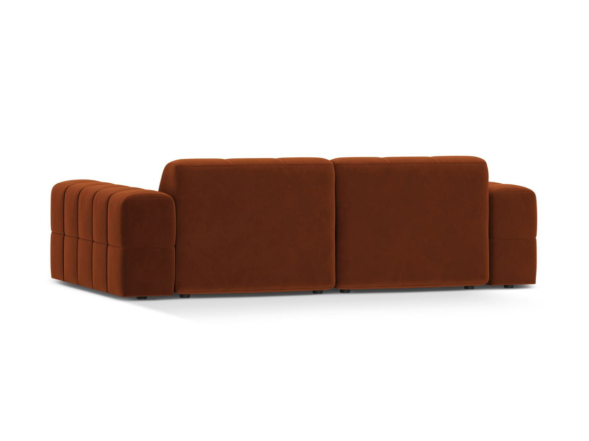 3-Sitzer Sofa Jennifer in Terracotta-Bluvel präsentiert im Onlineshop von KAQTU Design AG. 3er Sofa ist von Micadoni