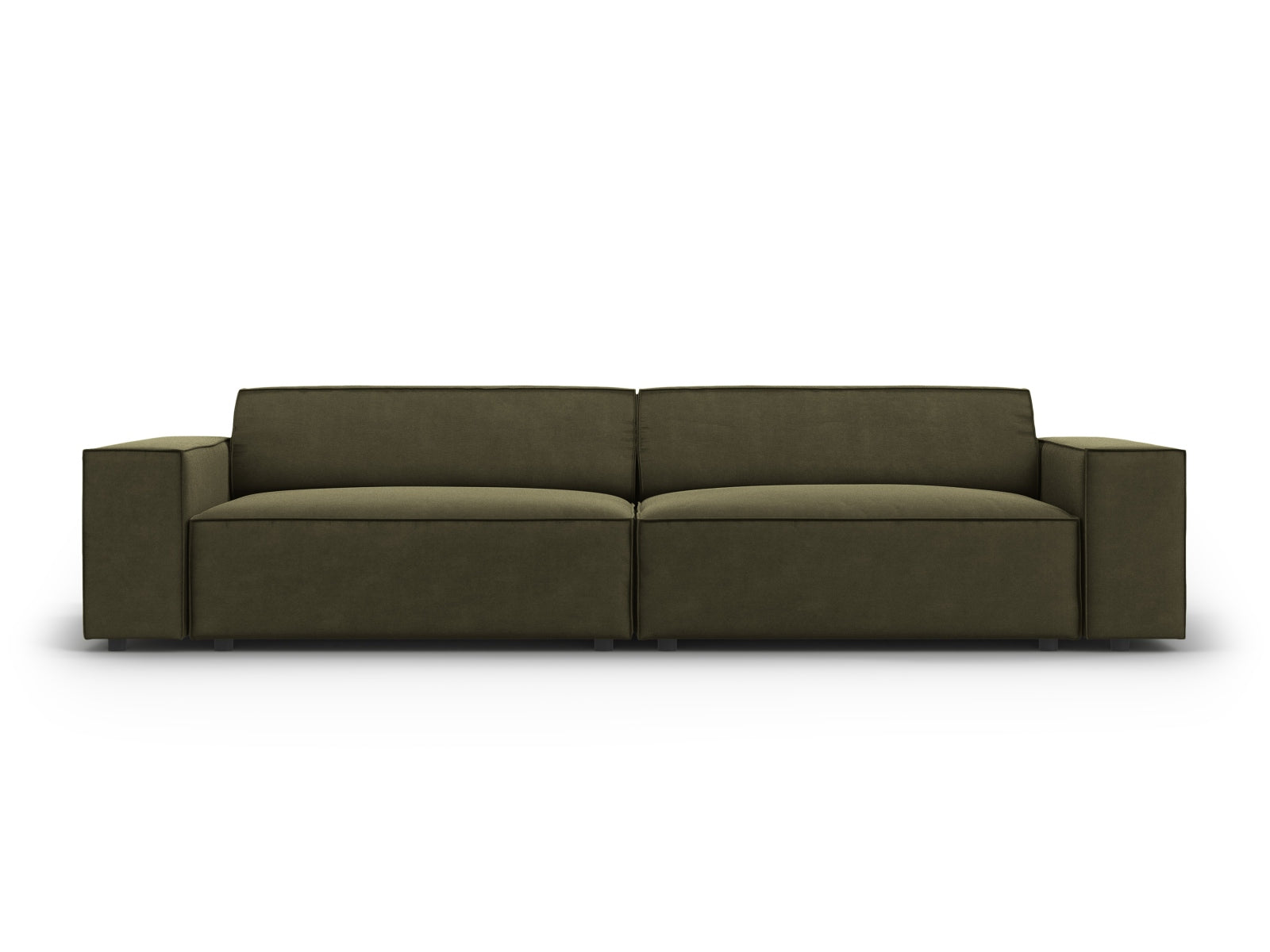Jodie Velour modulares Sofa 3 Sitzer in Green-Bluvel präsentiert im Onlineshop von KAQTU Design AG. 3er Sofa ist von Micadoni