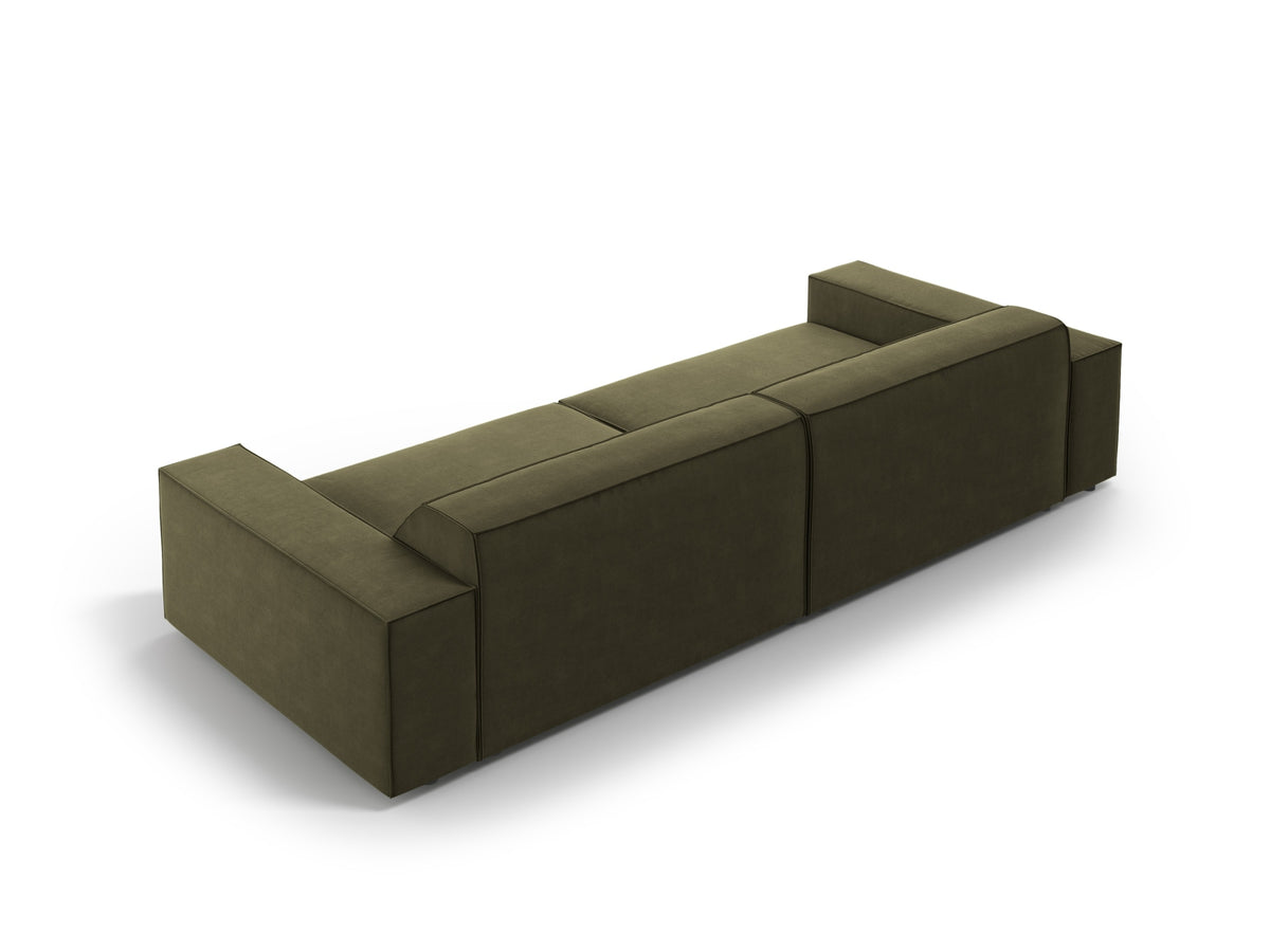 Jodie Velour modulares Sofa 3 Sitzer in Green-Bluvel präsentiert im Onlineshop von KAQTU Design AG. 3er Sofa ist von Micadoni