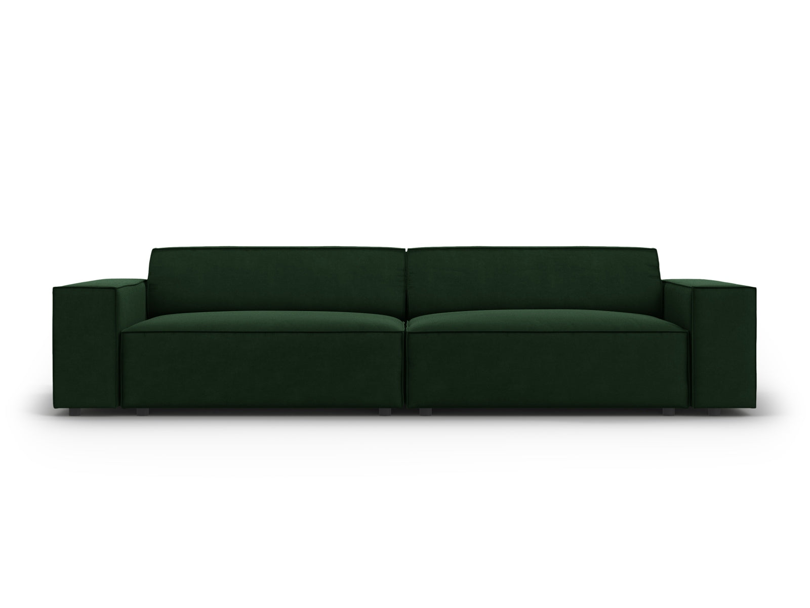 Jodie Velour modulares Sofa 3 Sitzer in Bottle Green-Bluvel präsentiert im Onlineshop von KAQTU Design AG. 3er Sofa ist von Micadoni
