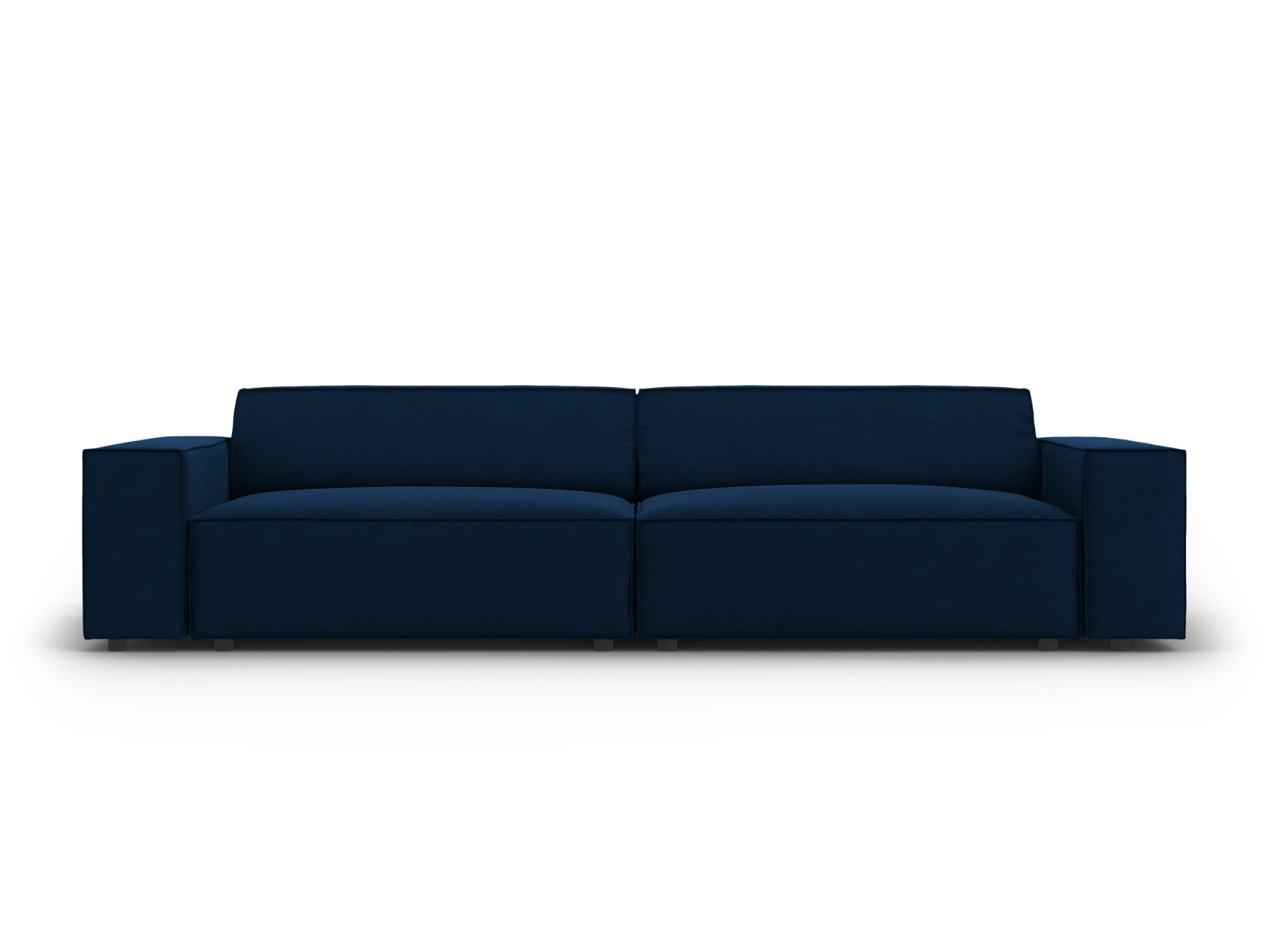 Jodie Velour modulares Sofa 3 Sitzer in Royal Blue-Bluvel präsentiert im Onlineshop von KAQTU Design AG. 3er Sofa ist von Micadoni