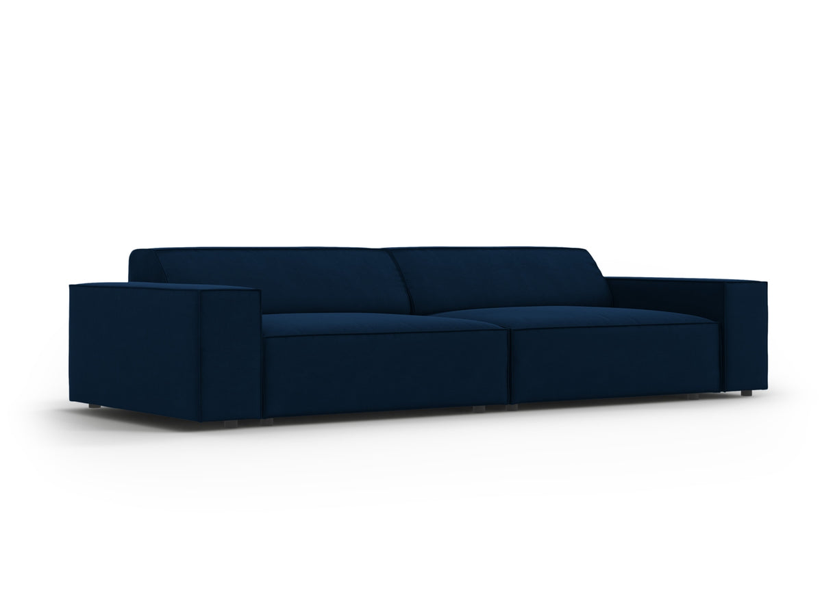 Jodie Velour modulares Sofa 3 Sitzer in Royal Blue-Bluvel präsentiert im Onlineshop von KAQTU Design AG. 3er Sofa ist von Micadoni