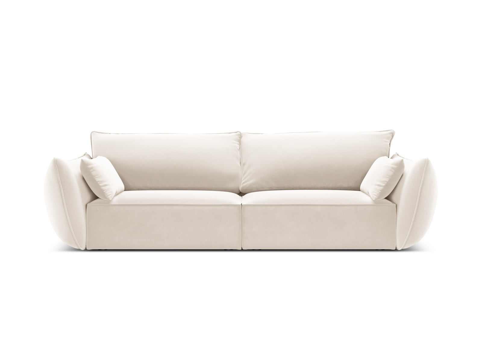 Kaelle Sofa 3 Sitzer in Light Beige-Bluvel präsentiert im Onlineshop von KAQTU Design AG. 3er Sofa ist von Micadoni