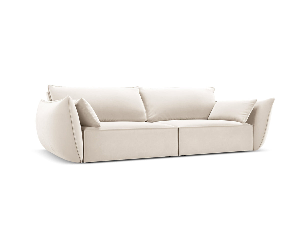 Kaelle Sofa 3 Sitzer in Light Beige-Bluvel präsentiert im Onlineshop von KAQTU Design AG. 3er Sofa ist von Micadoni