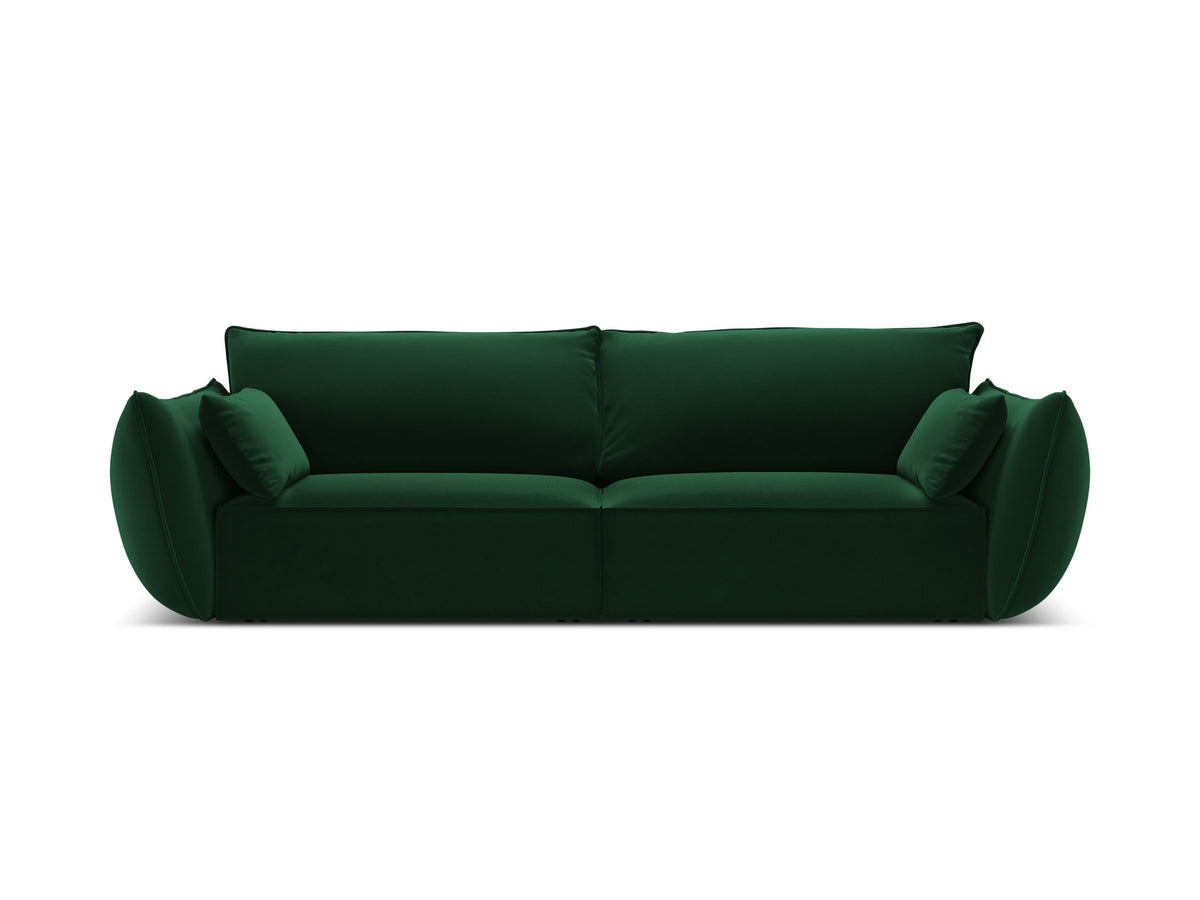 Kaelle Sofa 3 Sitzer in Bottle Green-Bluvel präsentiert im Onlineshop von KAQTU Design AG. 3er Sofa ist von Micadoni