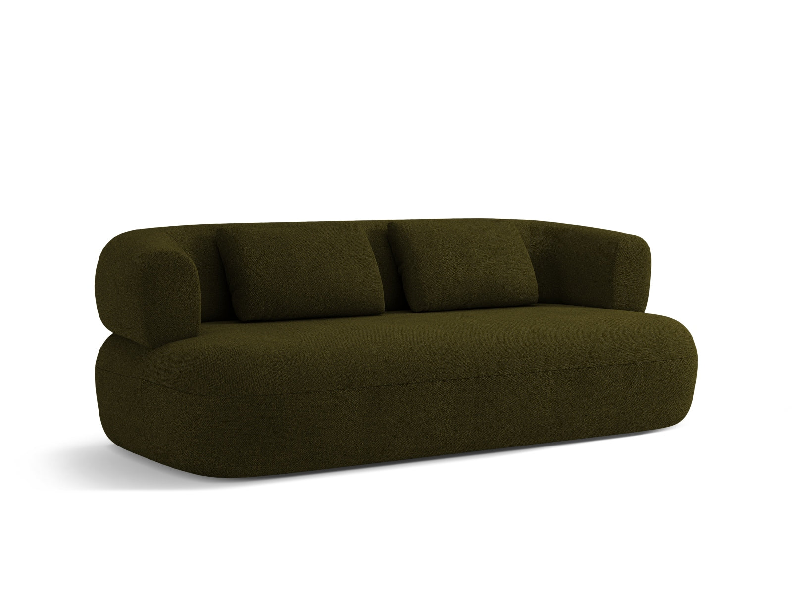 Erleben Sie das Jenny Boucle Sofa 3 Sitzer von Micadoni – eine harmonische Verbindung von modernem Design und höchstem Sitzkomfort für Ihr Zuhause.