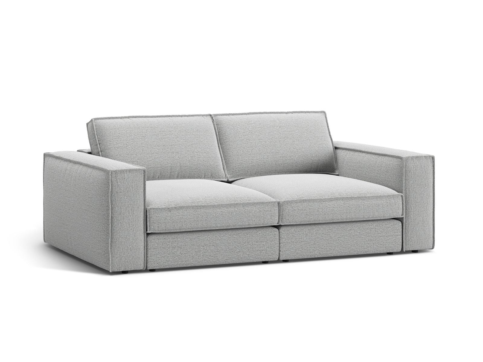 Elegantes 3-Sitzer Sofa Pola in hellem Grau, ideal für moderne Wohnräume, erhältlich bei KAQTU Design AG.