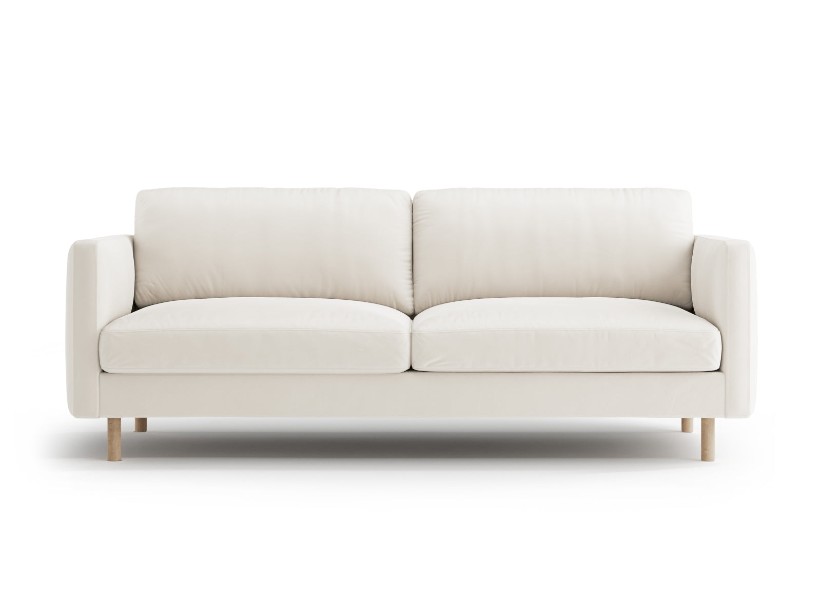 Eden Velour Sofa 3 Sitzer in Beige-Paris präsentiert im Onlineshop von KAQTU Design AG. 3er Sofa ist von Micadoni