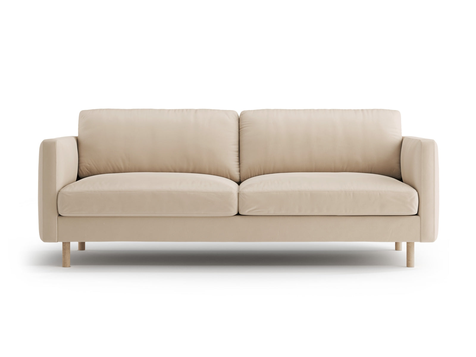 Eden Velour Sofa 3 Sitzer in Nude präsentiert im Onlineshop von KAQTU Design AG. 3er Sofa ist von Micadoni