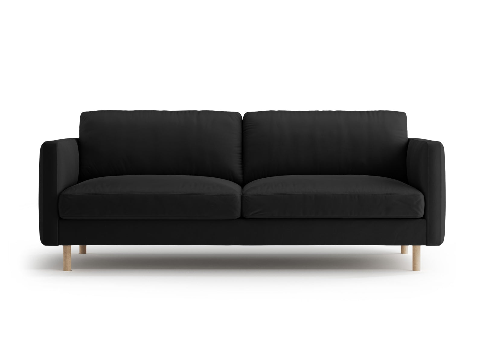 Eden Velour Sofa 3 Sitzer in Black präsentiert im Onlineshop von KAQTU Design AG. 3er Sofa ist von Micadoni
