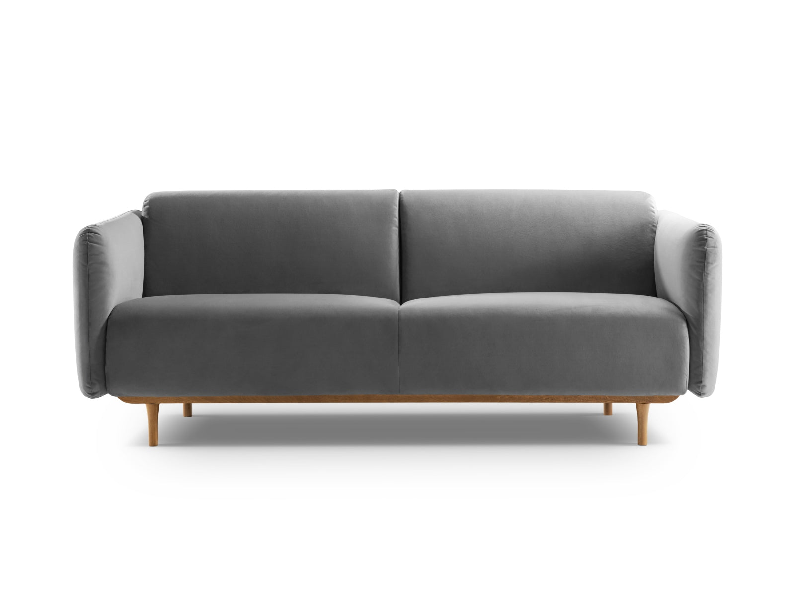 Noomi Velour Sofa 3 Sitzer in Grey präsentiert im Onlineshop von KAQTU Design AG. 3er Sofa ist von Micadoni