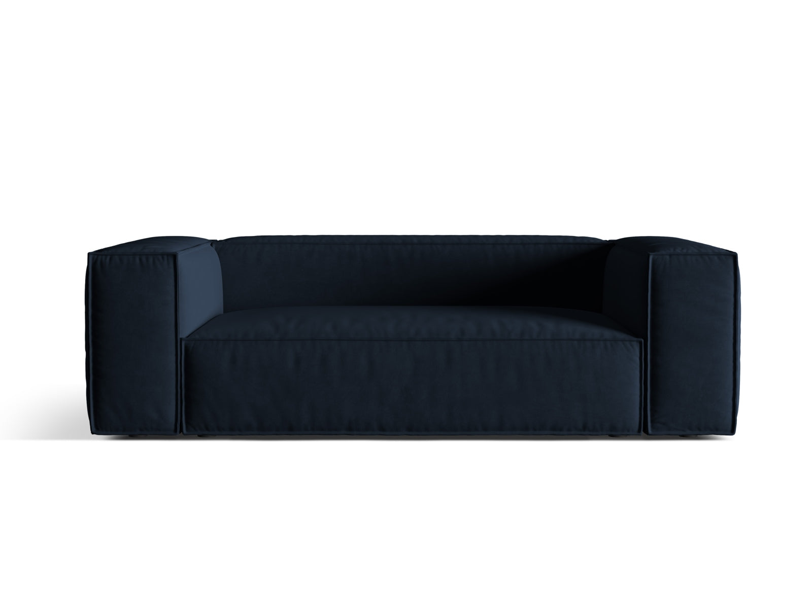 Nuria Velour Sofa 3 Sitzer in Dark Blue-Paris präsentiert im Onlineshop von KAQTU Design AG. 3er Sofa ist von Micadoni