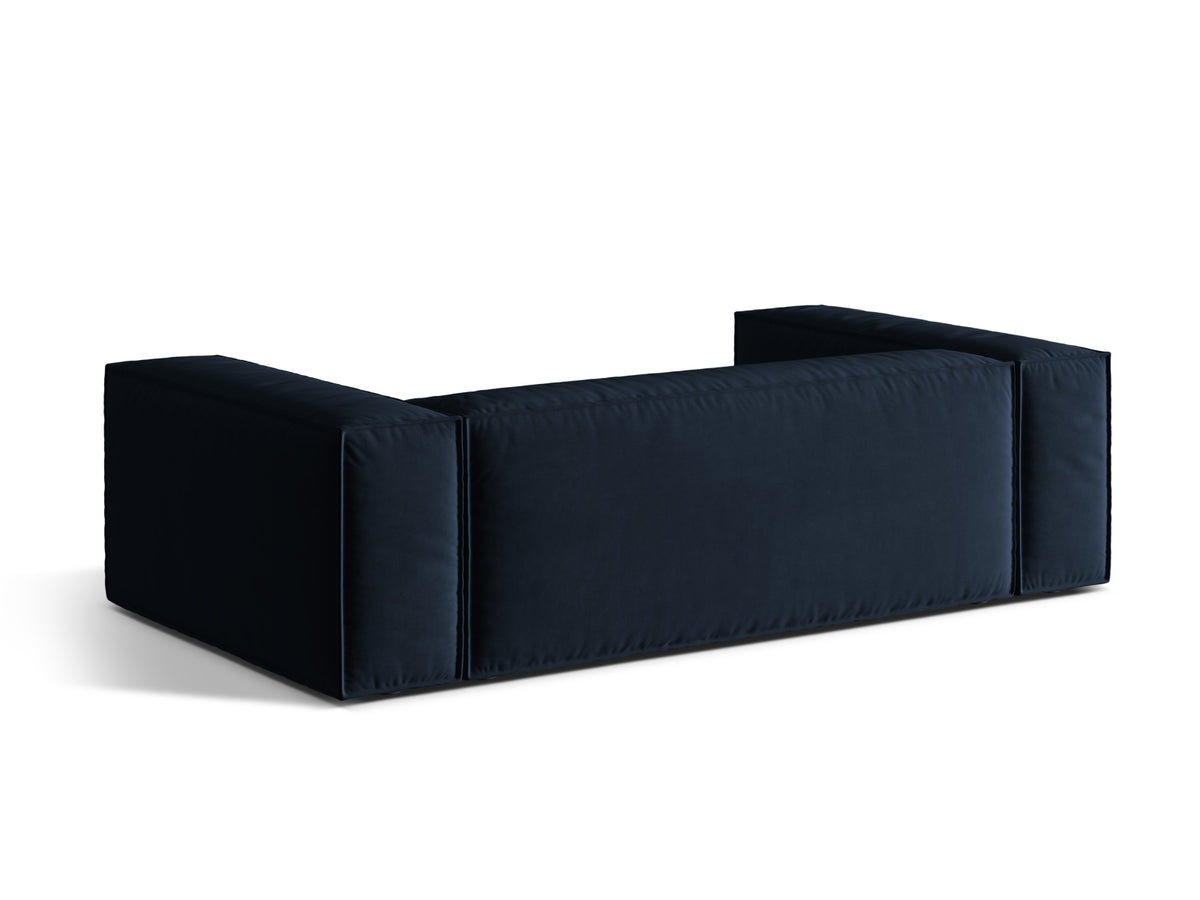 Nuria Velour Sofa 3 Sitzer in Dark Blue-Paris präsentiert im Onlineshop von KAQTU Design AG. 3er Sofa ist von Micadoni