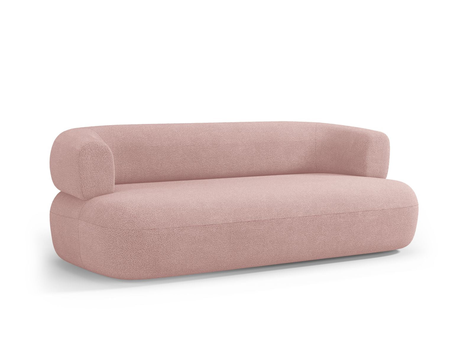 Elegantes 3-Sitzer Sofa Jenny in sanftem Powder Pink, ideal für stilvolle Wohnräume. Komfort und Qualität vereint von Micadoni.