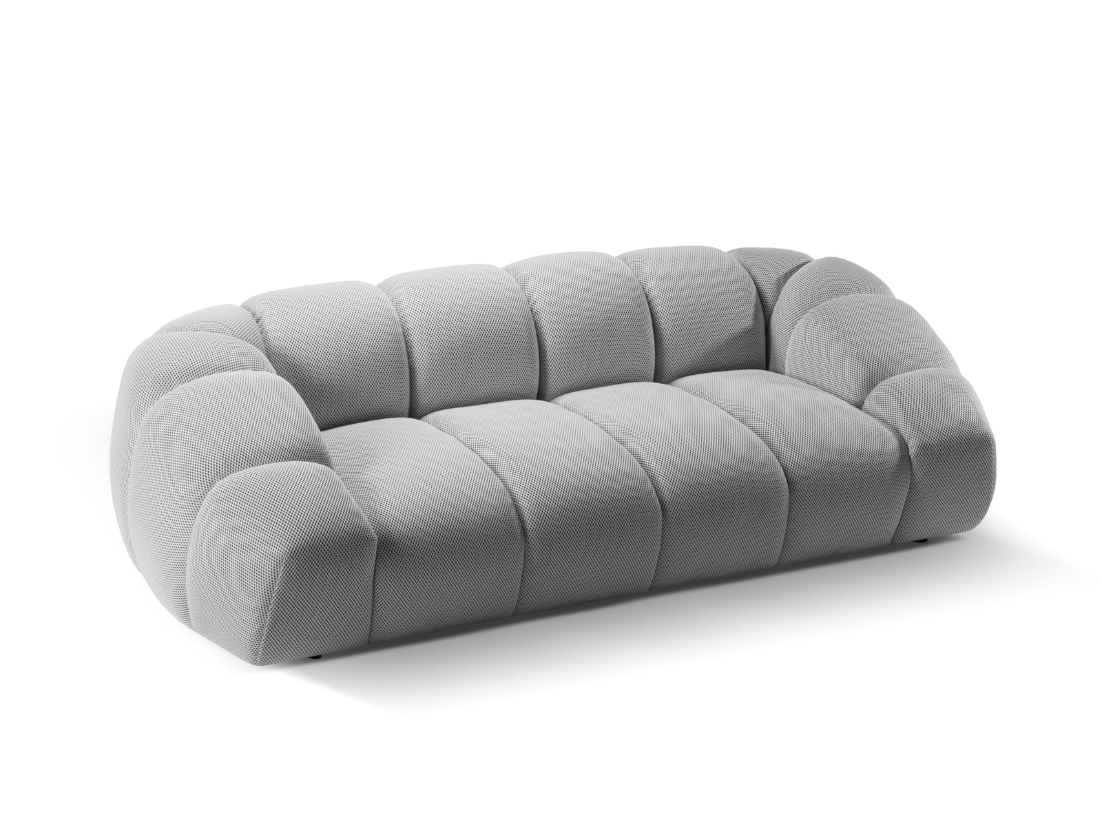 Stilvolles 3-Sitzer Sofa "Diana" von Micadoni, gefertigt aus edlem Silver-Sonic, perfekt für moderne Wohnkonzepte und entspannte Stunden.