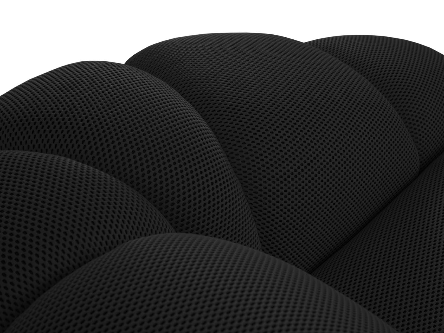 Modernes 3-Sitzer Sofa Diana in zeitlosem Schwarz, perfekt für gemütliche Abende und stilvolle Einrichtung von Micadoni.