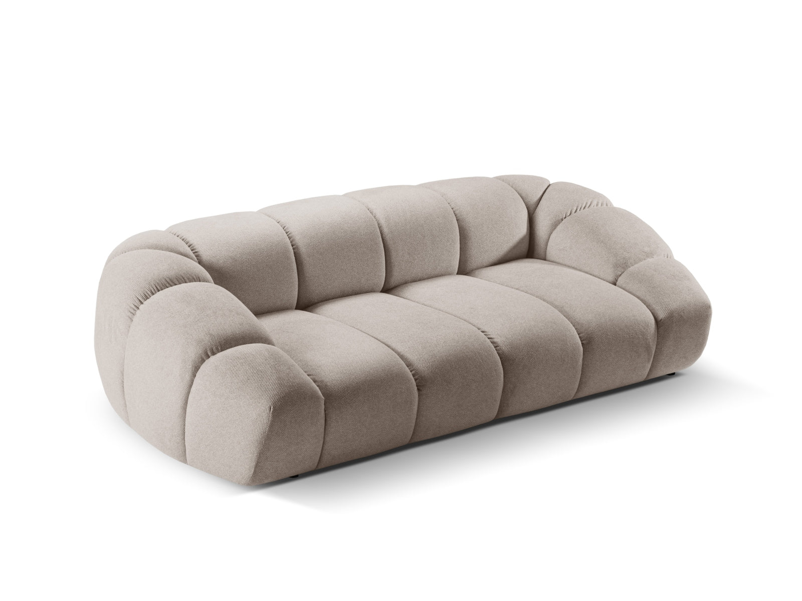 Stilvolles 3-Sitzer Sofa "Diana" in luxuriösem Dunkelbeige, perfekt für gemütliche Abende und moderne Wohnräume.