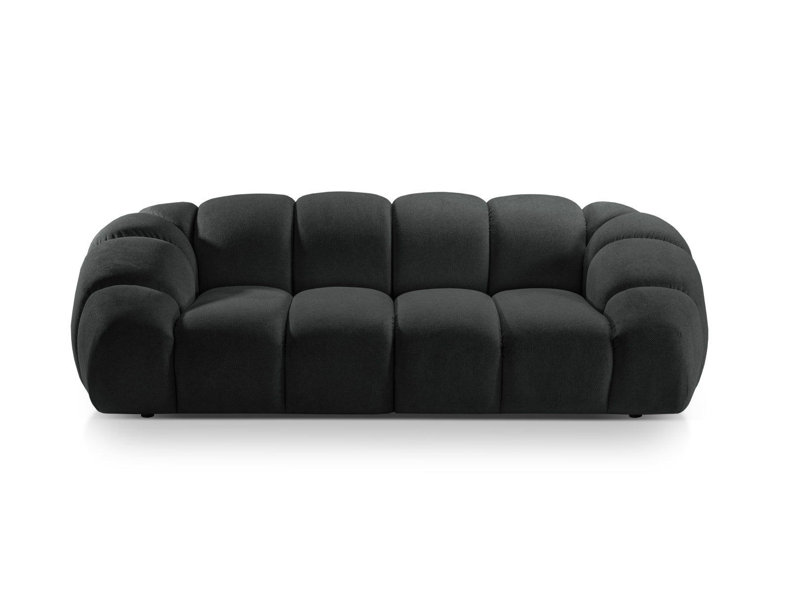 Elegantes 3-Sitzer Sofa "Diana" in klassischem Anthrazit, ideal für gemütliche Abende und stilvolle Einrichtung von Micadoni.