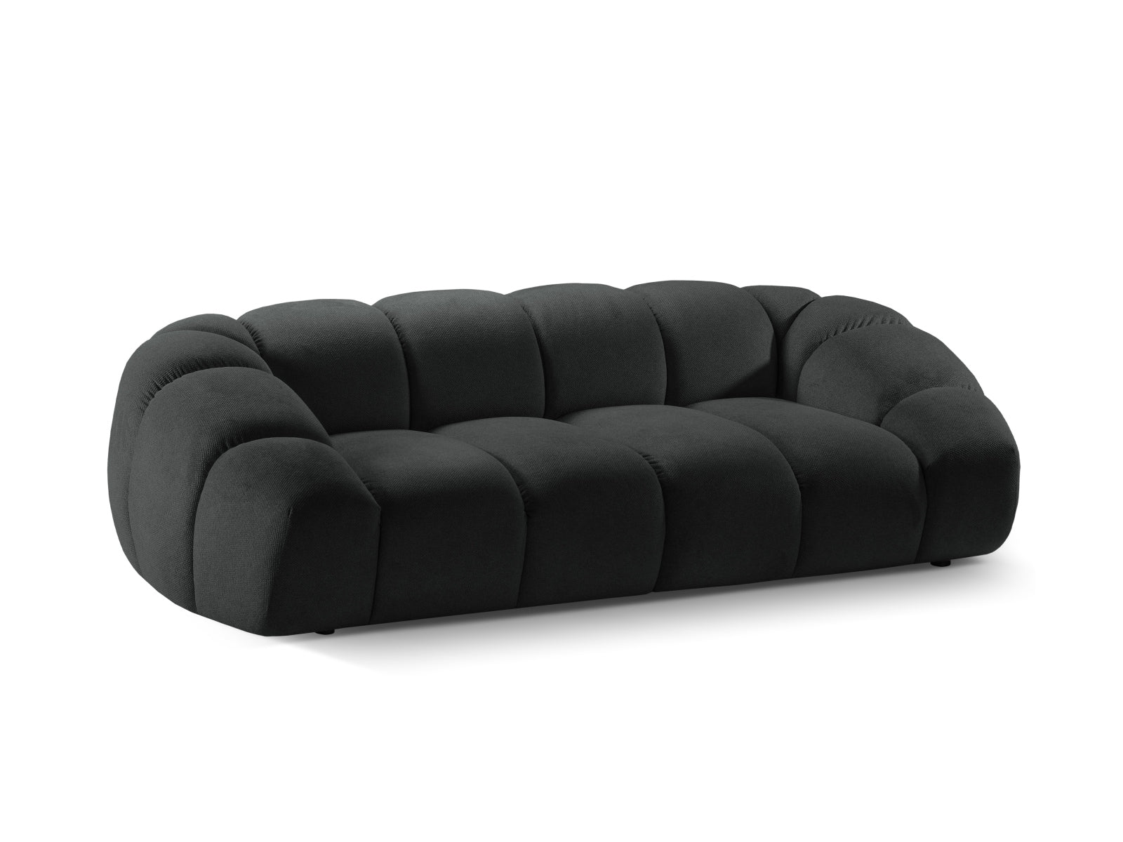 Elegantes 3-Sitzer Sofa "Diana" in zeitlosem Anthrazit, ideal für gemütliche Abende und stilvolle Einrichtung von Micadoni.
